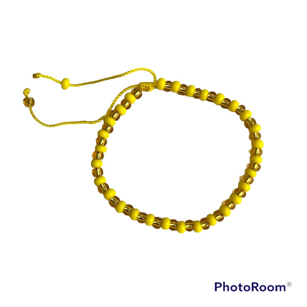 Oshun drawstring bracelet/ pulsera de hilo de Oshun